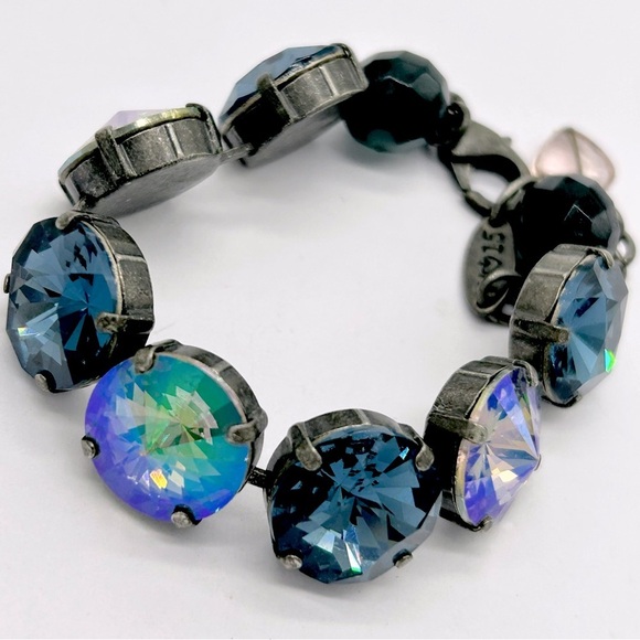 Sabika Blue and AB Crystals Bracelet Winter 2015 - Picture 2 of 5